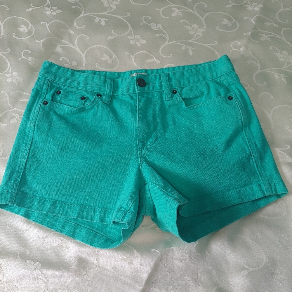 J. Crew Green Cute Shorts Size 4